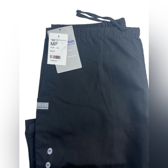 NWT Fundamentals by White Swan Women's Drawstring Flare Leg Scrub Pants Medium P - Picture 4 of 4